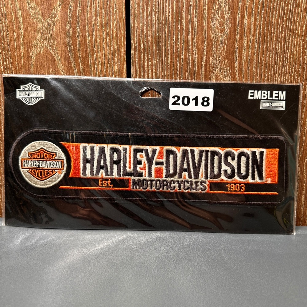 NEW 2007 Harley-Davidson Motorcycles 9.5" Sew On 1903 Embroidered Patch RARE Y2K